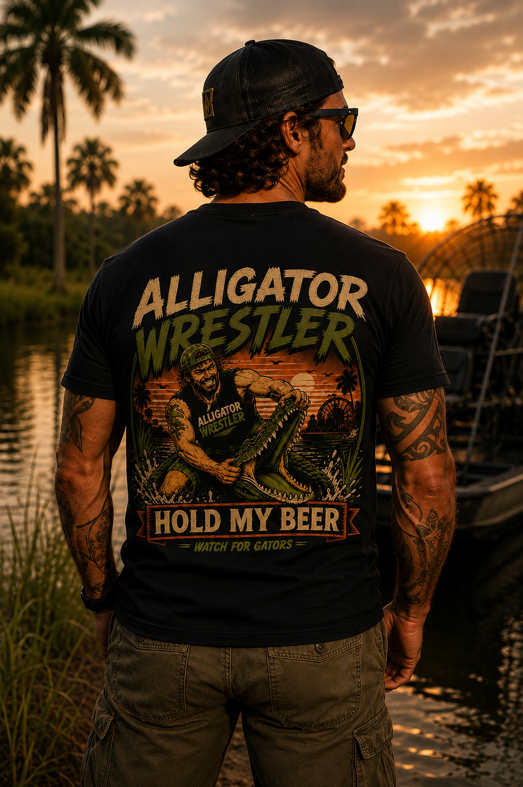 Alligator Wrestler — "Hold My Beer" Tee