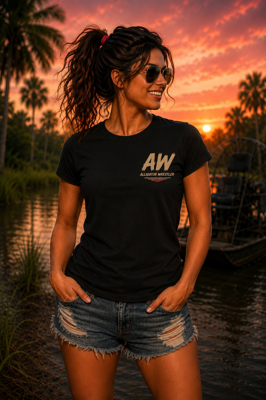 Alligator Wrestler — "Watch For Gators" Tee