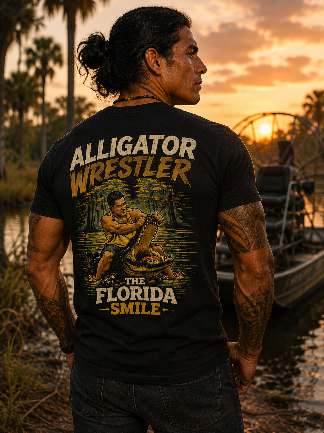 Alligator Wrestler — "Florida Smile" Tee